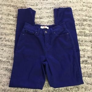 Levi’s 512 High Waist Skinny Royal Blue Jeans